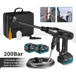 Hidrolimpiadora Autrucker 200 Bar 18V Sin Escobillas + 2 Baterías Kit Limpieza Exterior