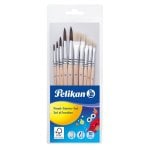 Set di 10 Pennelli Pelikan in Crine di Cavallo per Belle Arti