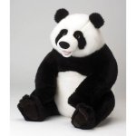 Peluche Jemini Toodoo Panda 45 cm Design Réaliste Blanc Noir
