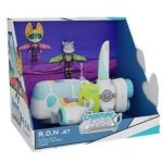 Playset Bandai R.O.N. Jet Enquêtes Sauvages con 2 figure articolate