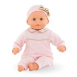 Puppe Baby Corolle Bébé Calin Manon 30 cm weicher Körper geschlossene Augen
