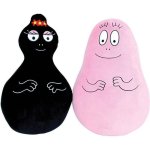 2er Pack Kissen Pelz Jemini Barbapapa und Barbamama 40 cm Birnenform