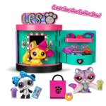 Jeu Littlest Pet Shop Bandai Sweet & Style Boutique 4-en-1 3 figurines 15 accessoires