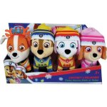 Kit 4 Peluches Jemini Paw Patrol Chase Marcus Rubble Stella 12 cm