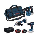 Pack Combinado Bosch Professional 18V 3 Ferramentas Sem Fio