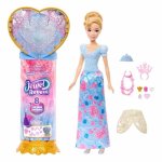 Puppe Disney Princess Jewel Reveal Aschenputtel mit abnehmbarem Rock und Schmuck