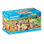 Gioco Playmobil MyLife 72007 Scoperta Animali della Fattoria, 63 Pezzi