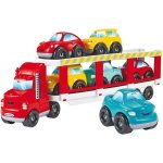 Autotransporter Ecoiffier Abrick 2 Ebenen mit 6 Autos