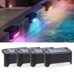 Luminaria solar RGB Autrucker Pack 4 Unidades Impermeable Exterior