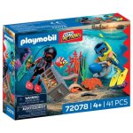 Jouet Playmobil 72078 Police Plongeuse Coffre Trésor Scooter 41 Pièces