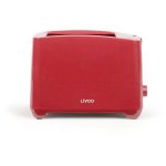 Tostapane Livoo DOD162RC 2 Fette 750W 7 Livelli Rosso