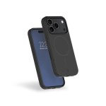 Funda para móvil Force Case Silicona Reforzada Mate Negra con MagSafe para iPhone 17 Pro
