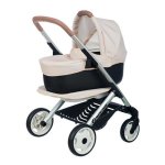 Puppenwagen Smoby 3 in 1 beige mit abnehmbarem Korb und umwandbarem Sitz