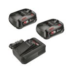 Bosch 18V Starter-Set: 2x Li-Ion-Akku 2,5Ah + Schnelllader AL 18V-44