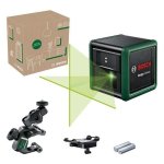 Laser livella Bosch Quigo Green Autolivellante ±4° Precisione ±0,6 mm/m Portata 12 m Filetto 1/4"