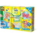 Kit Creativo SES Creative My First 3 en 1 Pintar, Colorear y Pegatinas