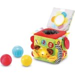Juguete interactivo VTech Cubo Sensorial 6 caras texturizadas luces y sonidos para 3-36 meses