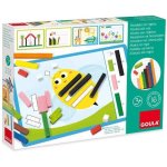 Gioco Educativo Goula con Regolette Cuisenaire in Legno, 48 Regolette e 16 Schede