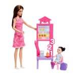 Barbie Professoressa Set di aula con mini-bambola studentessa e accessori