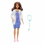 Bambola Barbie Professione Medica JKF76 con Fonendoscopio e Vestibilità Rimovibili