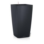 Blumenkasten LECHUZA Cubico Color 40 Anthrazit 40x40x75cm Selbsbewaesserung 31L