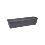 Jardinière Elho Green Basics 40 Rectangulaire 39x16.5x13.7 cm 6L Noir Plastique Recyclé