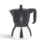 Cafetera italiana BRA 6 tazas cuerpo aluminio base acero inoxidable