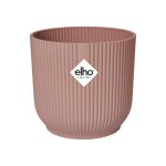 Jardinière ELHO Vibes Fold Round Avec Roulettes Rose Saumon 35x32 cm Plastique 100% Recyclé