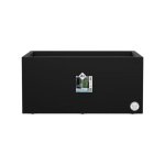 Jardinière Elho Vivo Next Long 60 27L Noir Mat avec Réservoir d'Eau et Roues