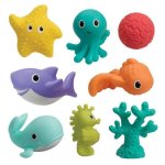 Infantino Ensemble 8 Arrosoirs Créatures Marines Texturés