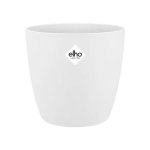 Jardinière Elho Brussels Round 25 cm Blanche PP 8,7 L Acabado Mate Anti-UV