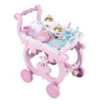 Carrello da gioco Smoby Desserte XL Disney Princess rosa con 17 accessori