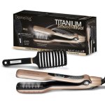 Lisseur Titane Saint Algue Demeliss Titanium Steam 230ºC 5 Réglages Vapeur Doré