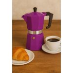 Caffettiera Moka Pezzetti Italexpress 6 Tazze Alluminio Viola Opaco
