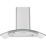 Campana extractora Continental Edison CEH60GS2 Abluft 60cm Edelstahl und Glas