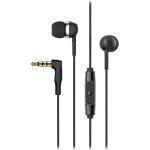 Auricolari Sennheiser CX 80S con cavo, connettore 3,5 mm, microfono e telecomando inline, neri