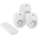Presa intelligente Chacon set 3 prese RF 433,92 MHz con telecomando 8 tasti