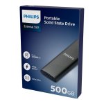 Disco Duro Philips SSD Extern Tragbar 500GB Ultra Slim 540Mb/s Lesen