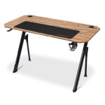 Mesa Gaming Drift 120cm Tablero de fibra con alfombrilla y soporte