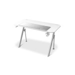 Mesa Gaming Drift 120cm Pannello in Fibra Bianco con Tappetino e Supporto