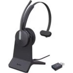 Casque Yealink WH64 sans fil Bluetooth et DECT pour bureau avec micro et station de charge