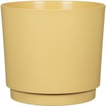 Jardinière Ronde Deroma 236 13L Ø29cm Jaune Mat avec Bac de Détente