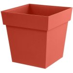 Bac Carré EDA Toscane Orange Effet Terracote 87 L Polyrésistant UV et Gel