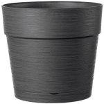 Jardinière Deroma Save R 58L Gris Sombre Réservoir Eau Plastique Recyclé
