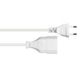 Cable de extensión Euro Varia Tipo C 0,2 m 0,75 mm² blanco
