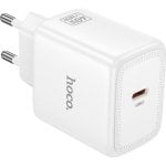 Cargador USB-C Hoco N83 GaN 40W PD3.2 AVS PPS Blanco