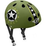 Skatehelm Stamp Skids Control Military Star Grün ABS/EPS 53-57 cm