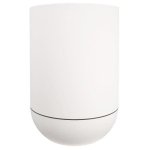 Maceteiro Redondo Branco Efeito Granito 40 cm Parede Dupla 28 L