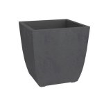 Blumenkasten Quadrat EDA Diva Basalt Grau Anthrazit 42L Betonoptik 44x44x44cm