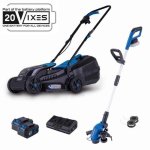 Pack Jardín Scheppach 20V IXES Cortadora y Desbrozadora 2 Baterías 4Ah
